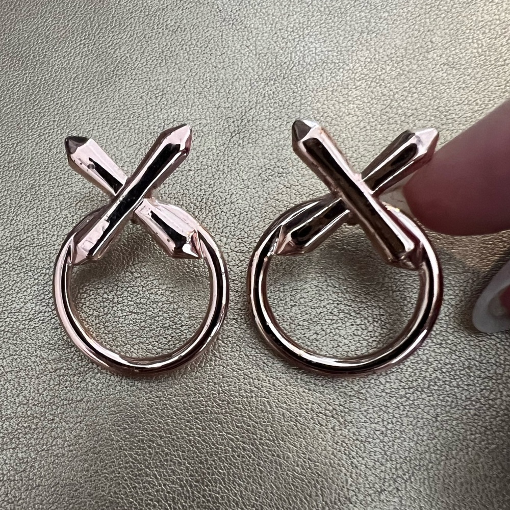 Luv AJ Rose Gold Hoops